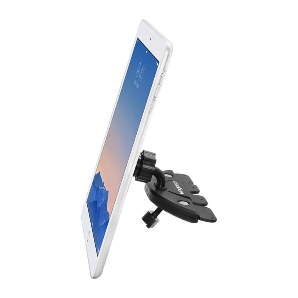 XNYOCN Magnetisk Bil Nettbrettstativ CD-spilleplassfeste Telefonholder 360 Rotasjon Støtte for Ipad Pro Mini iPhone 14 Xiaomi Samsung Tab