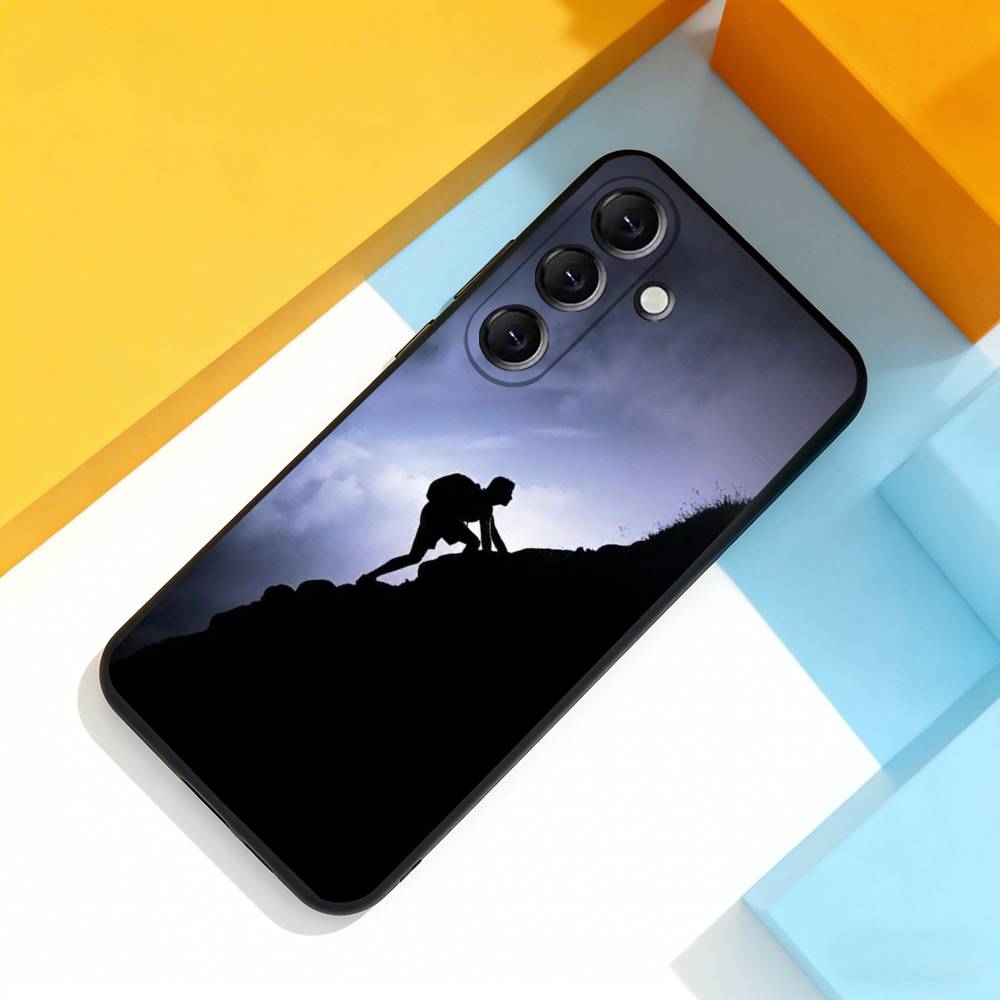 

Rock Climbing Wall Cool Phone Case For Samsung Galaxy A 73,72,51,53,52,71,22,5G,Note,J7,8,9 Soft Precise Hole Black Cover Samsung a135g