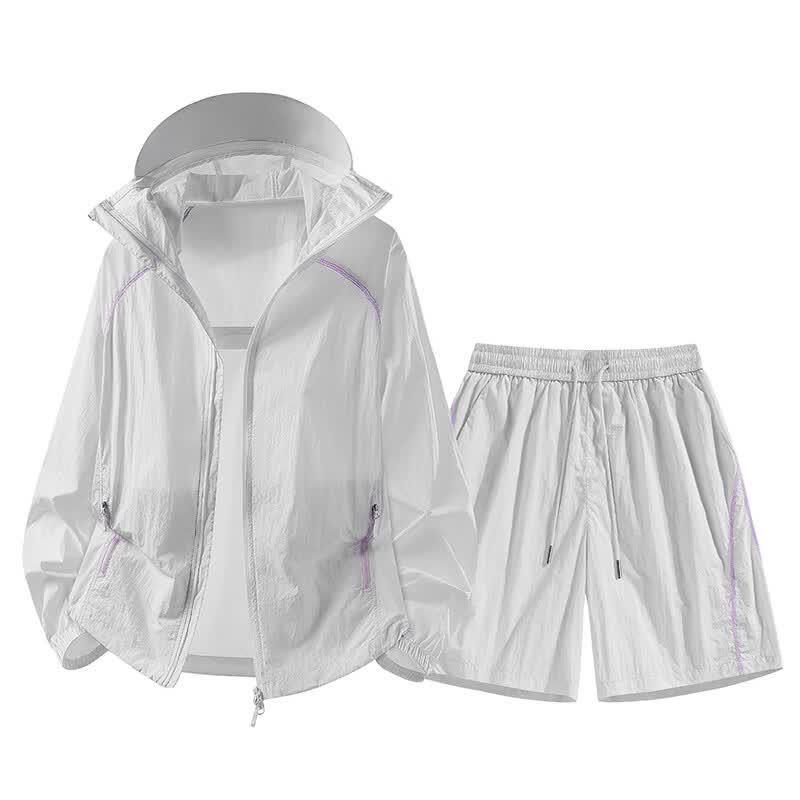 NASA MARVEL Men's Ice Silk Sun Protection Sportswear Set