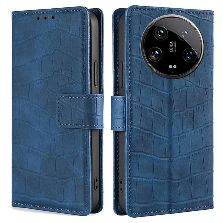 

Для Xiaomi 14 Ultra кожаный чехол с текстурой крокодила, магнитный чехол для телефона
