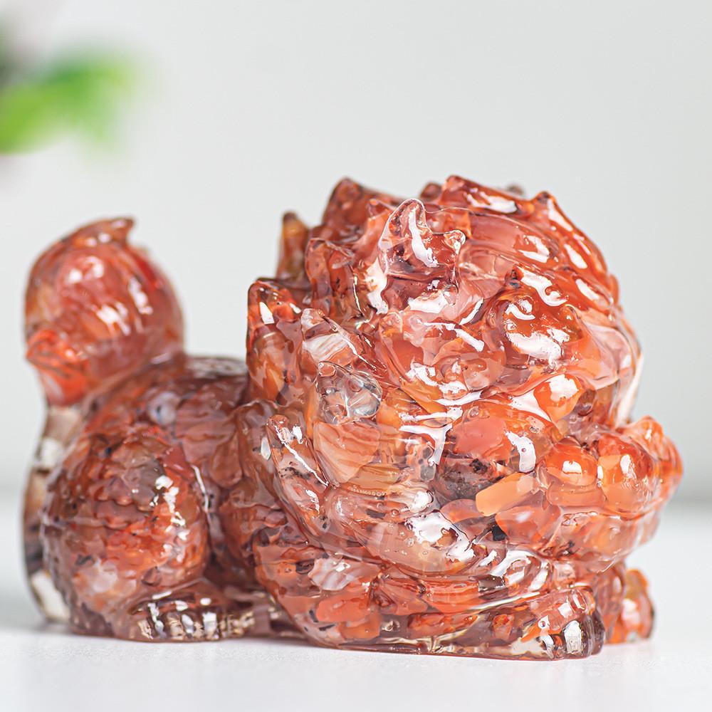 Resin Crystal Feng Shui Figurine For Home Office Decor Gift Idea