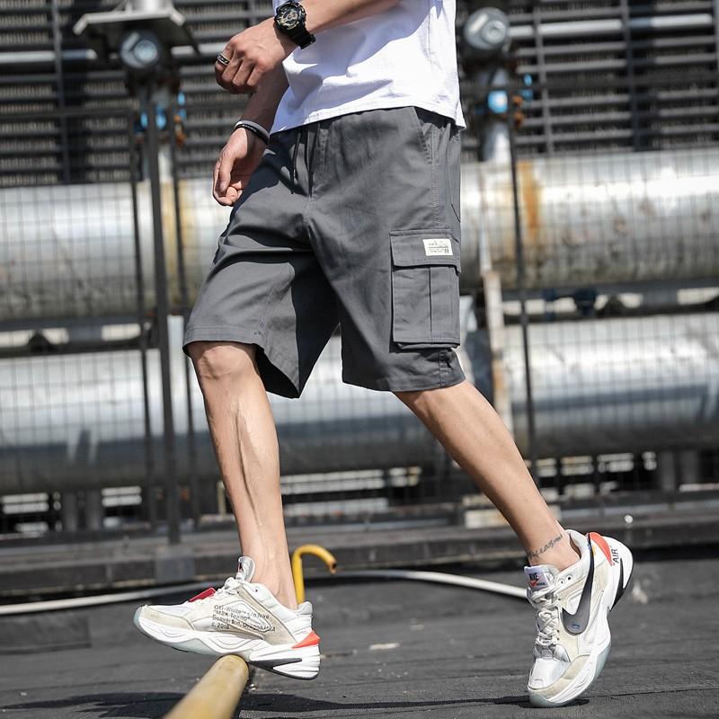 Men's Summer Loose Casual Camouflage Work Shorts, Large-sized Multi-pocket Mid-length Pants Without A Belt