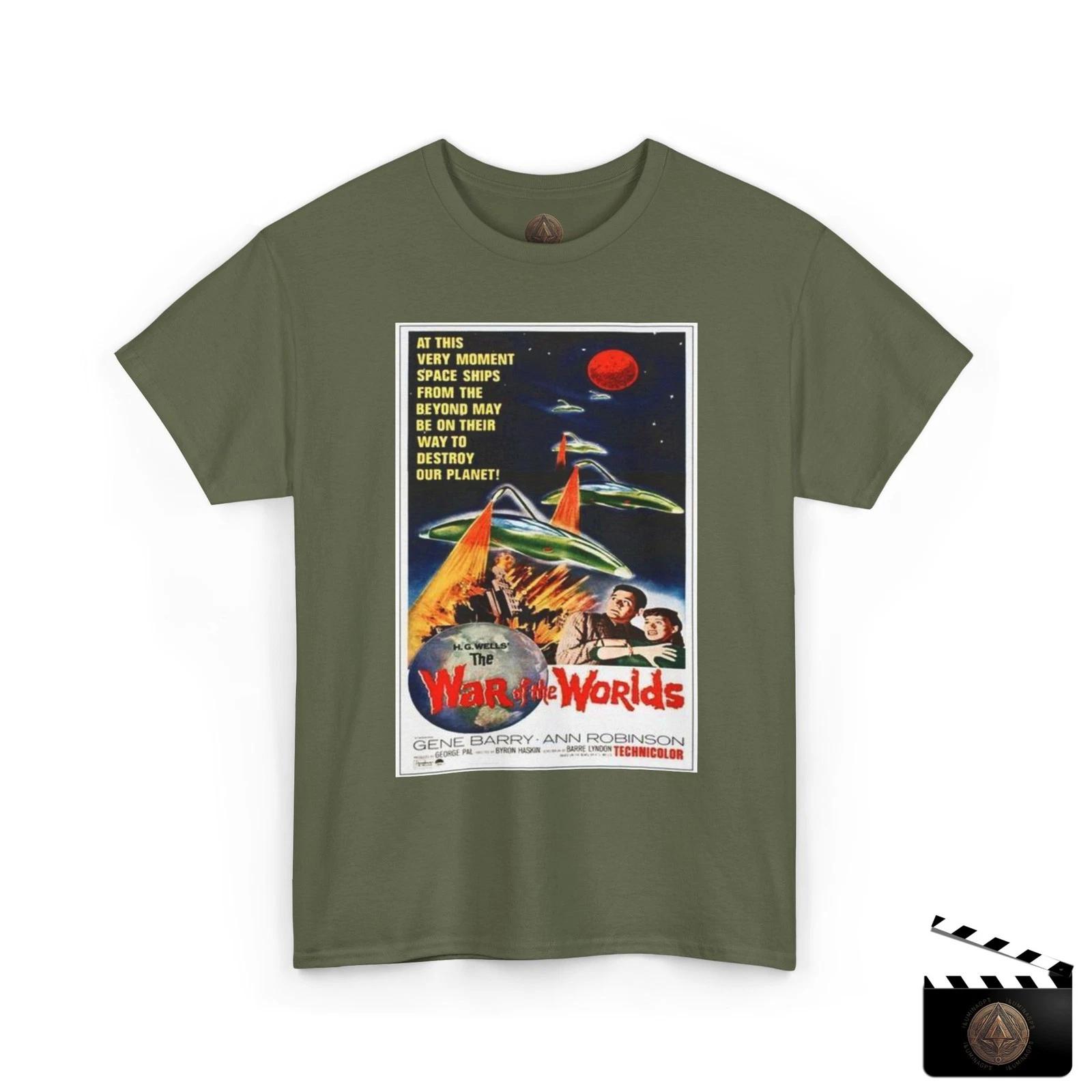 The War Of The Worlds T shirt For Men & Women, Technicolor Movie Poster Tee XL