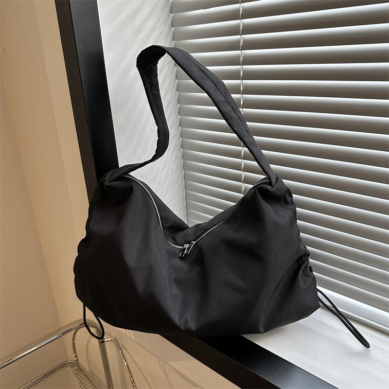 Summer New Casual Simple Shoulder Bag Versatile Solid Color Oblique Span Bag Fashionable Large Capacity Tote Bag