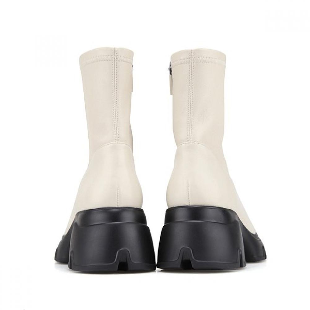 BARBARA Lambskin Span Mold Ankle Boots 6cm Bbi831iv