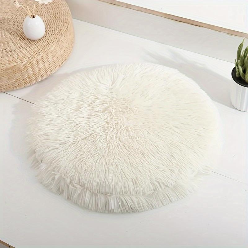 Plush Cat Bed Mats Round Pet Bed For Cats Small Dogs Soft Fleece Pet Sleeping Mat Kitten Puppy Nest Pet Cushion Cat Accessories
