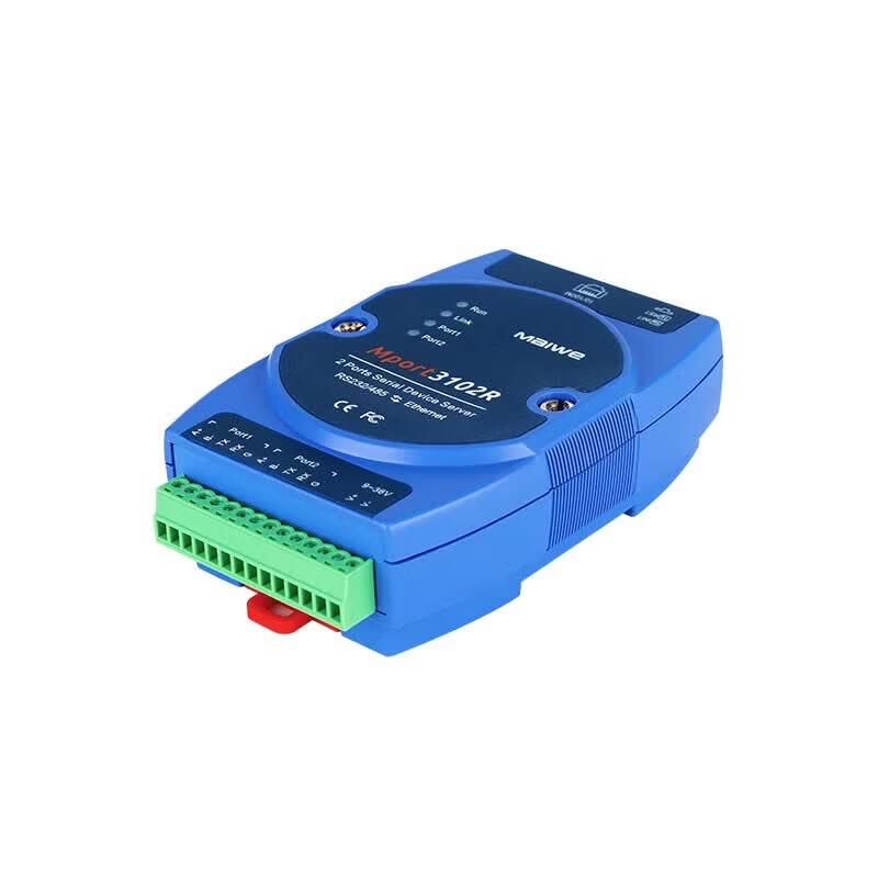 Maiwei Industrial Dual Serial Port to Ethernet Server with Modbus Gateway