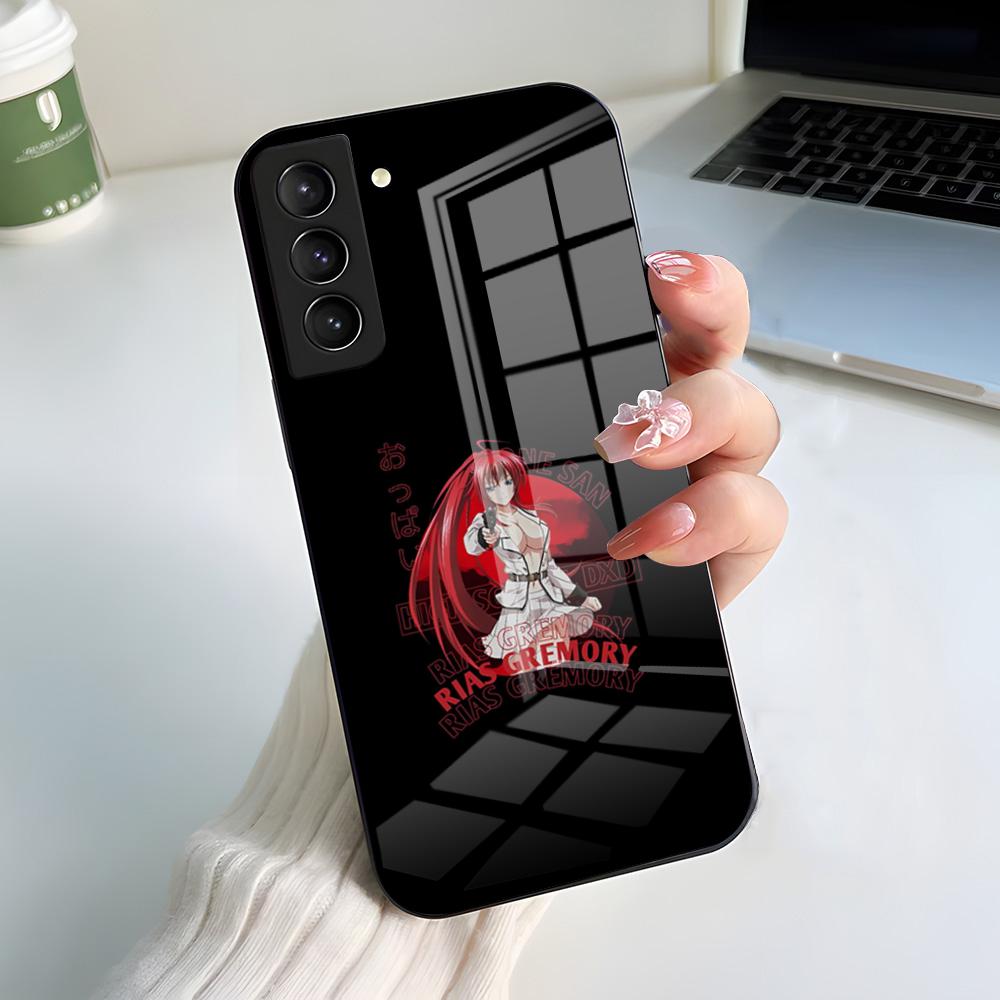 DXD Rias G-Gremory Phone Case For Samsung A56 A36 A26 A16 A15 A25 A35 A55 A14 A34 A24 A54 Glass Case