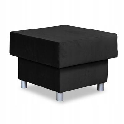 Large Pouf Pouf Seat Alicja Family Furniture Container Bonell Black