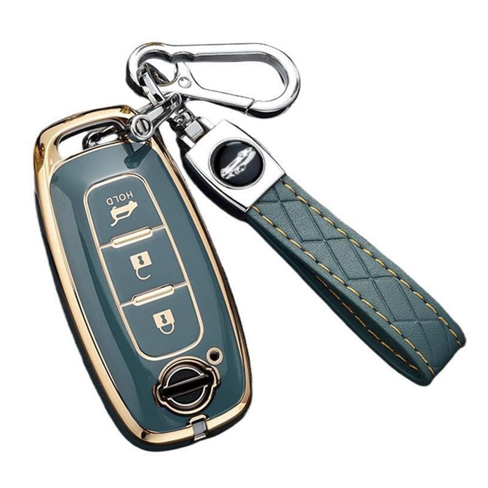 

[YANMW] Чехол для ключей Sakura Совместимый с Nissan Aria Чехол для ключа Новая модель X-Trail Смарт-ключ key case золотой