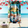 Tropical Sunset with Seashells Design Beach Towel Quick-drying for Travel Outdoor Sports Jogging Beach and Swimming