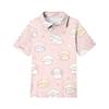 Kids Casual Short Sleeve Polo Shirt with Animal Print Soft Breathable Fabric Comfortable Fit Lightweight Design for Everyday Wear
