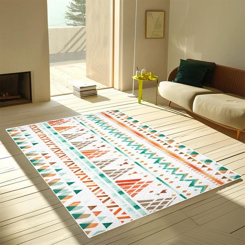 

Марокканские Роскошные Геометрические Ковры для Гостиной Спальни Домашнего Декора Эстетичные Ковры Большой Площади Коврики для Отдыха Легко Чистить 60*90cm