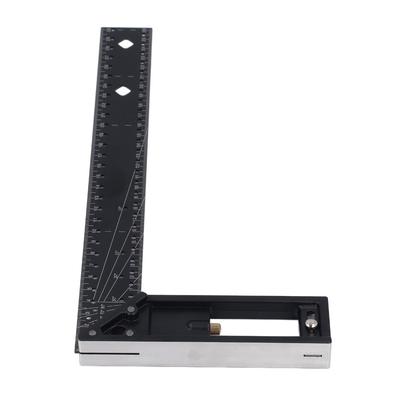 Adjustable Combination Square Anodized Aluminum Multi-Angle Ruler Carpenter Square  For Woodworking
