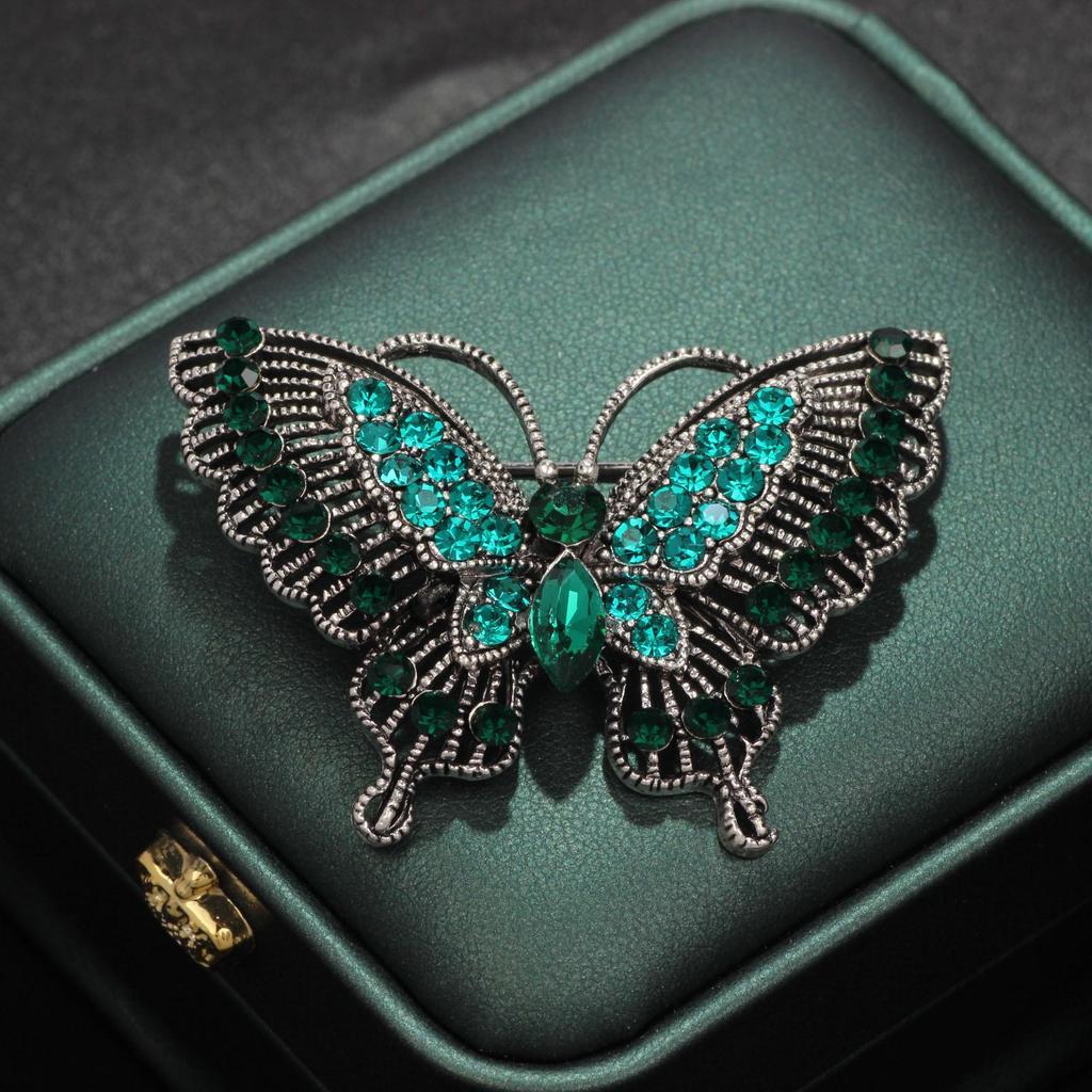 Elegancka niebieska korsaż do garnituru: Bauhinia Perła Broszka Pin zapobiegający ekspozycji dla kobiet