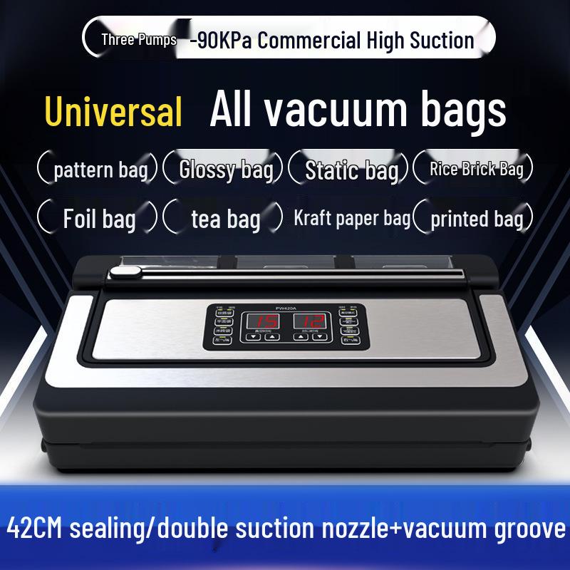 

Вакуумный упаковщик Aoba: Автоматическая машина для консервации и упаковки продуктов, большая сила всасывания.