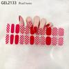 Custom Logo Semi Cured Gel Nail Sticker Waterproof Full Cover Gel Nail Wraps