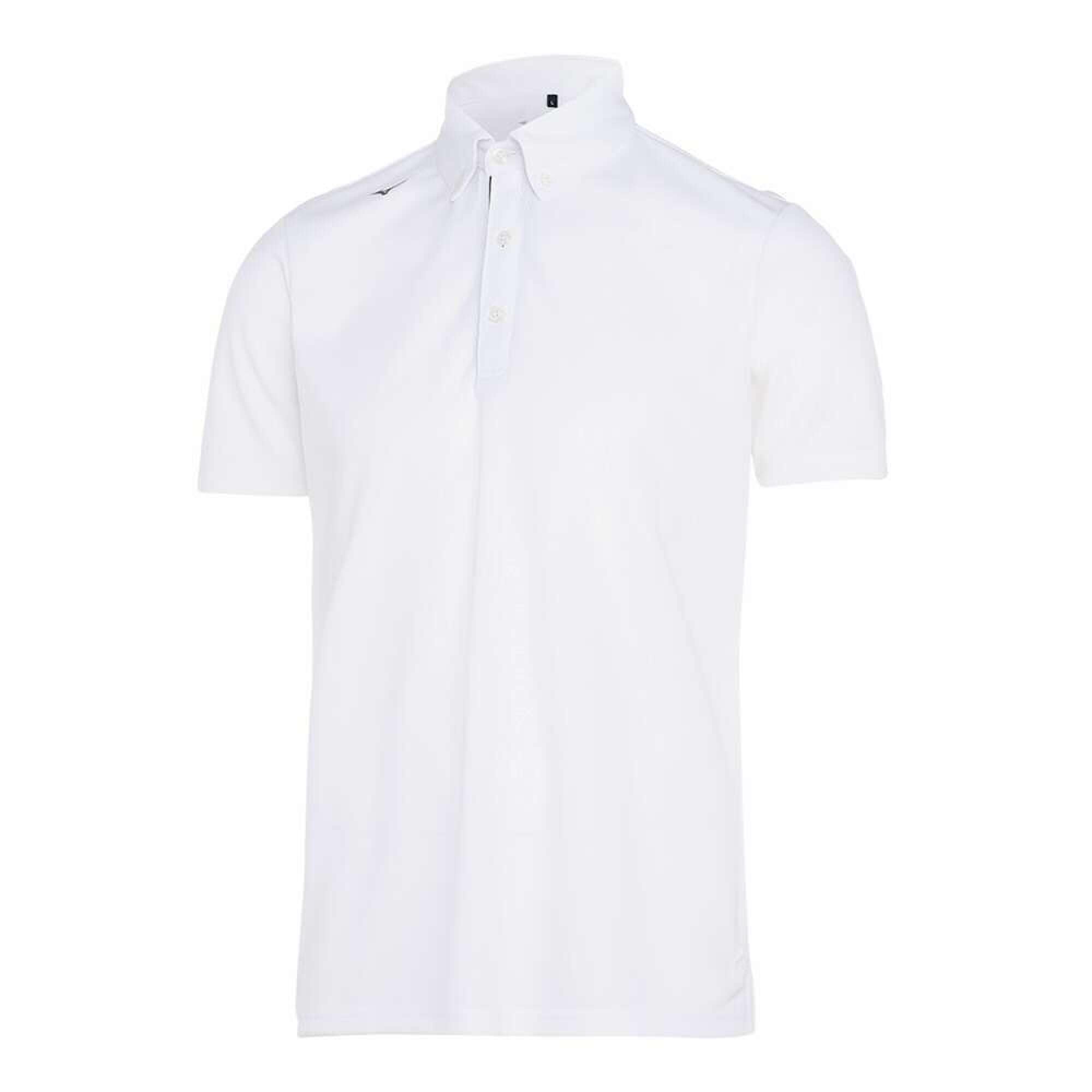 

Mizuno Pure Hyper E2JAB090 Short Sleeve Polo and XL Men s Shirt, Moisture-Wicking, Quick-Drying, Antibacterial, Odor-Resistant, Stain-Resistant, белый
