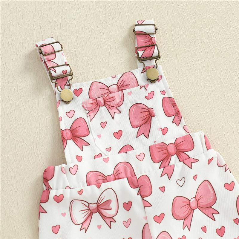 Autumn Fashion Newborn Baby Girls Clothing Set Solid Color Long Sleeve Ribbed Romper with Floral Print Overalls 2Pcs Outfit