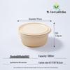 Mr. Corn 1000ml Biodegradable Round Meal Box