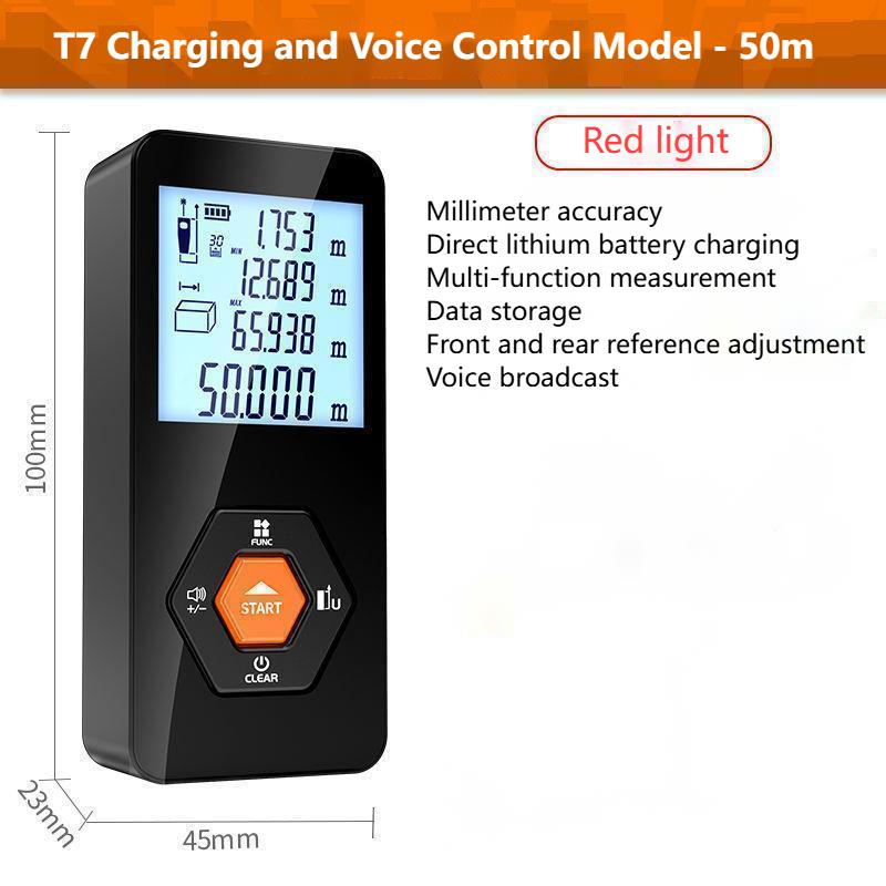 High-precision Laser Distance Meter Infrared Measuring Ruler Electronic Ruler Room Meter Handheld Distance Measuring Instrument