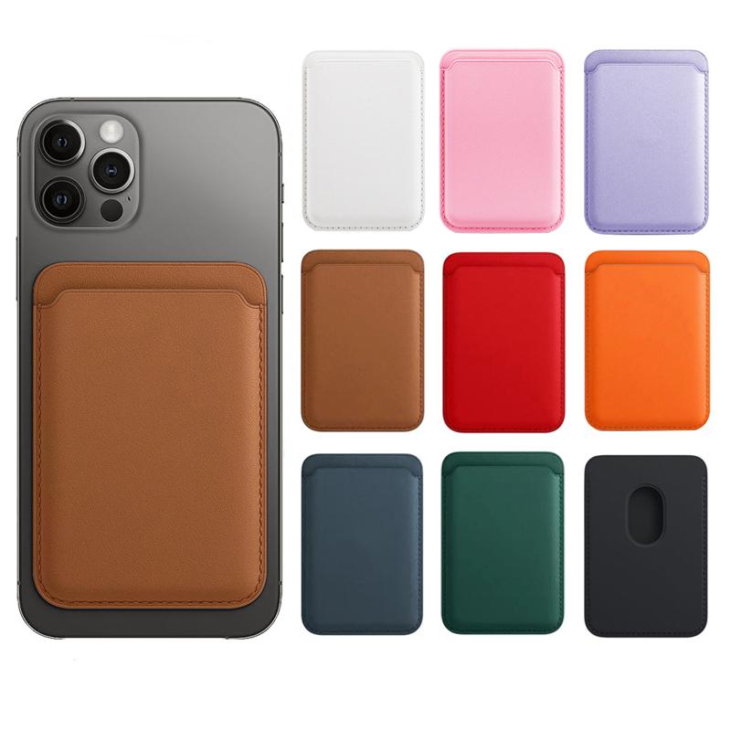 Card Holder Wallet Leather Case for IPhone 13 14 15 16 17 Pro Max Plus Strong Magnetic Magsafe Wallet Back Pocket Covers