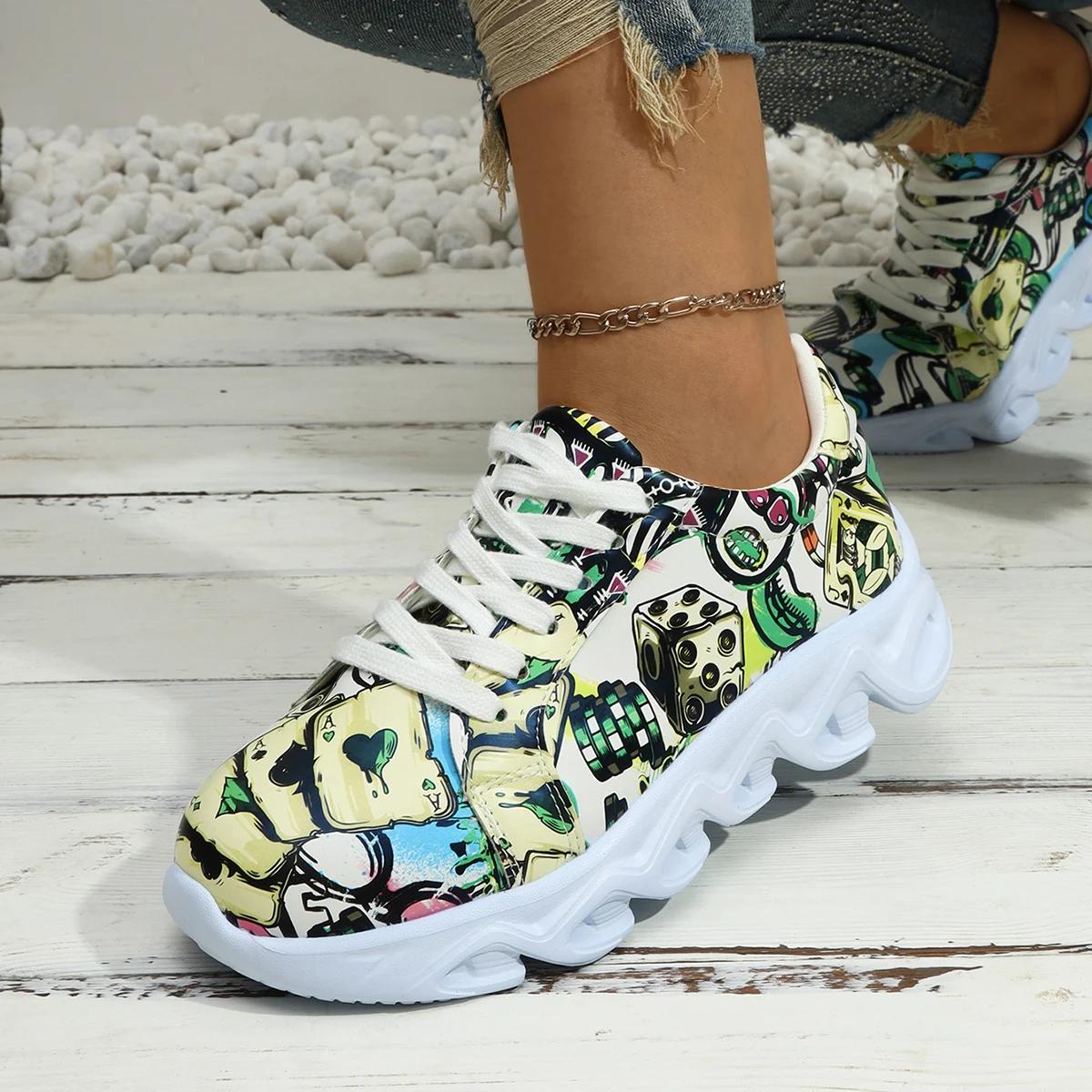 мода весна/осень женские туфли из вулканизированной кожи с круглым носком на плоской — фото 7