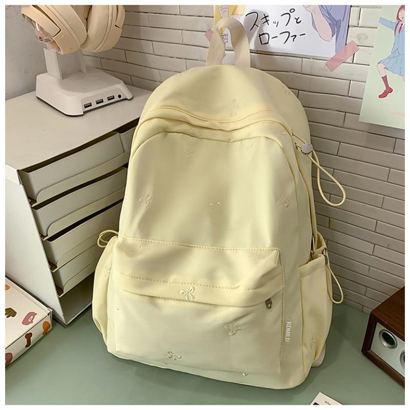 New Japanese Ins High-value, Fresh and Sweet Candy-colored Bow Backpack, Lightweight Backpack for Junior and Senior High School Students
