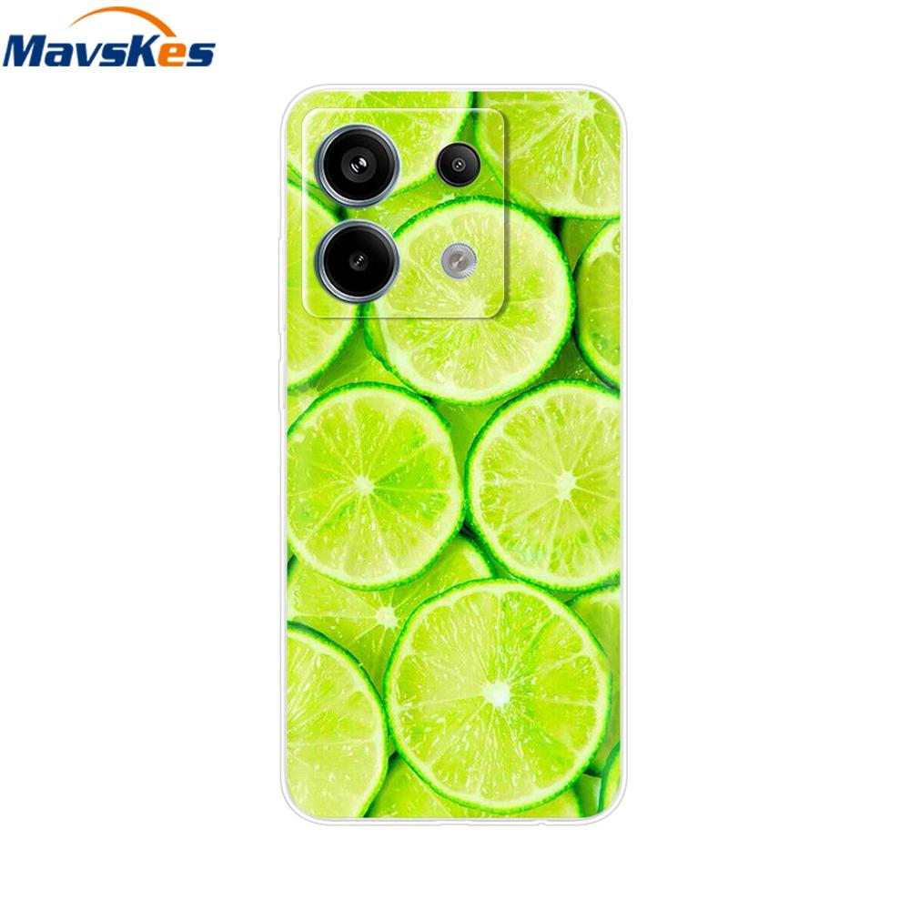 Handyhülle Für Xiaomi Redmi Note 13 Pro 5G Rückseite Niedlich Stoßfest Weich Klar Silikon TPU Für Redmi Note13 Note 13 Pro Funda