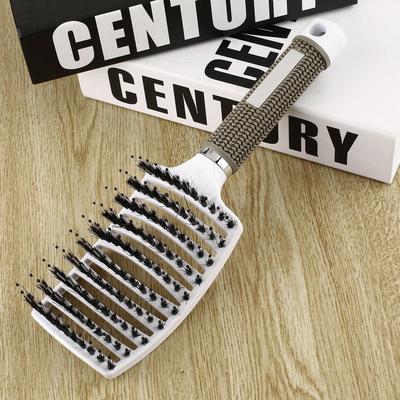 Hair Scalp Massage Comb Bristle Nylon Hairbrush Wet Curly Hair Styling Tool