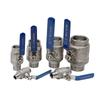 Válvula de bola controladora de 1/4" 3/8" 1/2" 3/4" 1" 2" BSPT Hembra a Macho Acero Inoxidable 304