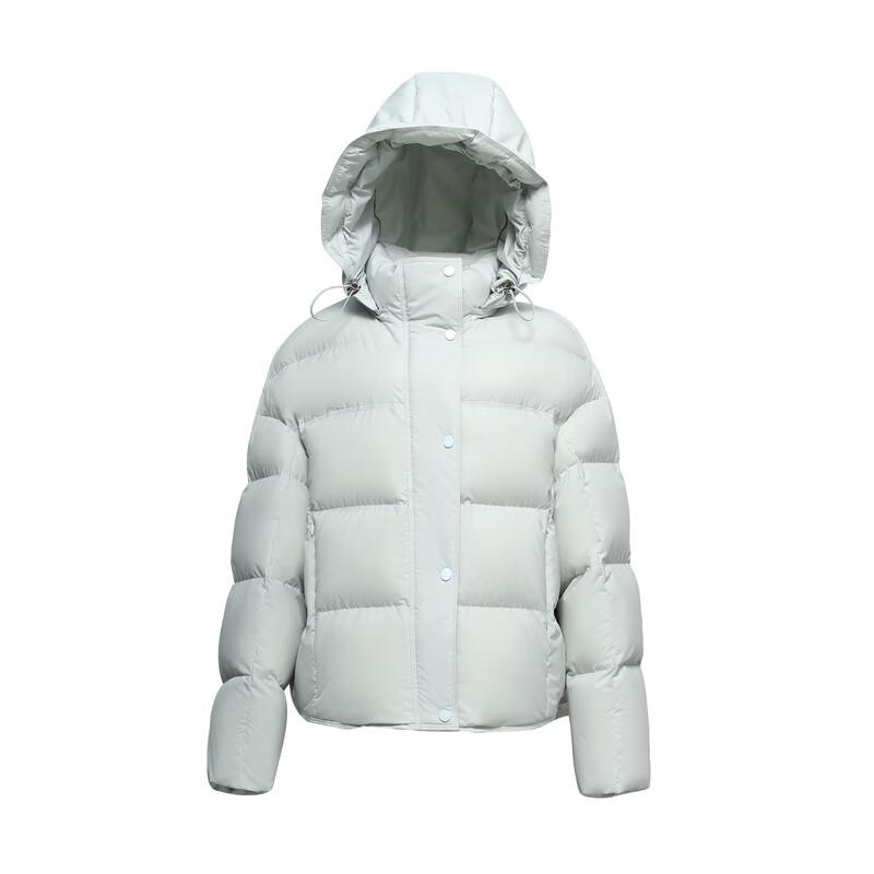 SNOWFLYING Women's Detachable Hood Puffer Down Jacket N X40145100F