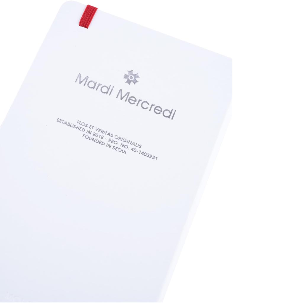 Moleskine X Mardi Mercredi Notebook, Hardcover, Horizontally Ruled, Large Size (13cm X 21cm), White, SENTBHL6625MI