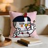 Kwaii Anime BBuldak RameSn Cushion Cover Short Plush Pillowcase for Bed Sofa Carwashable