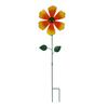 Windspiel für den Außenbereich Bunte Metallblumen-Windmühle Dekorative Blumen-Windräder Gartenstab für Hof Terrasse Rasen Gartendekoration