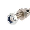 2 Pcs Precision Steel Wheel Axles with Stop Nuts 3/4/5/6MM for RC Aircraft Landing Gear Assembly