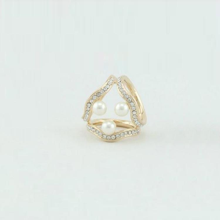 Korean Cartoon Pearl Brooch & Camellia Corsage with Crystal Diamond Scarf Buckle