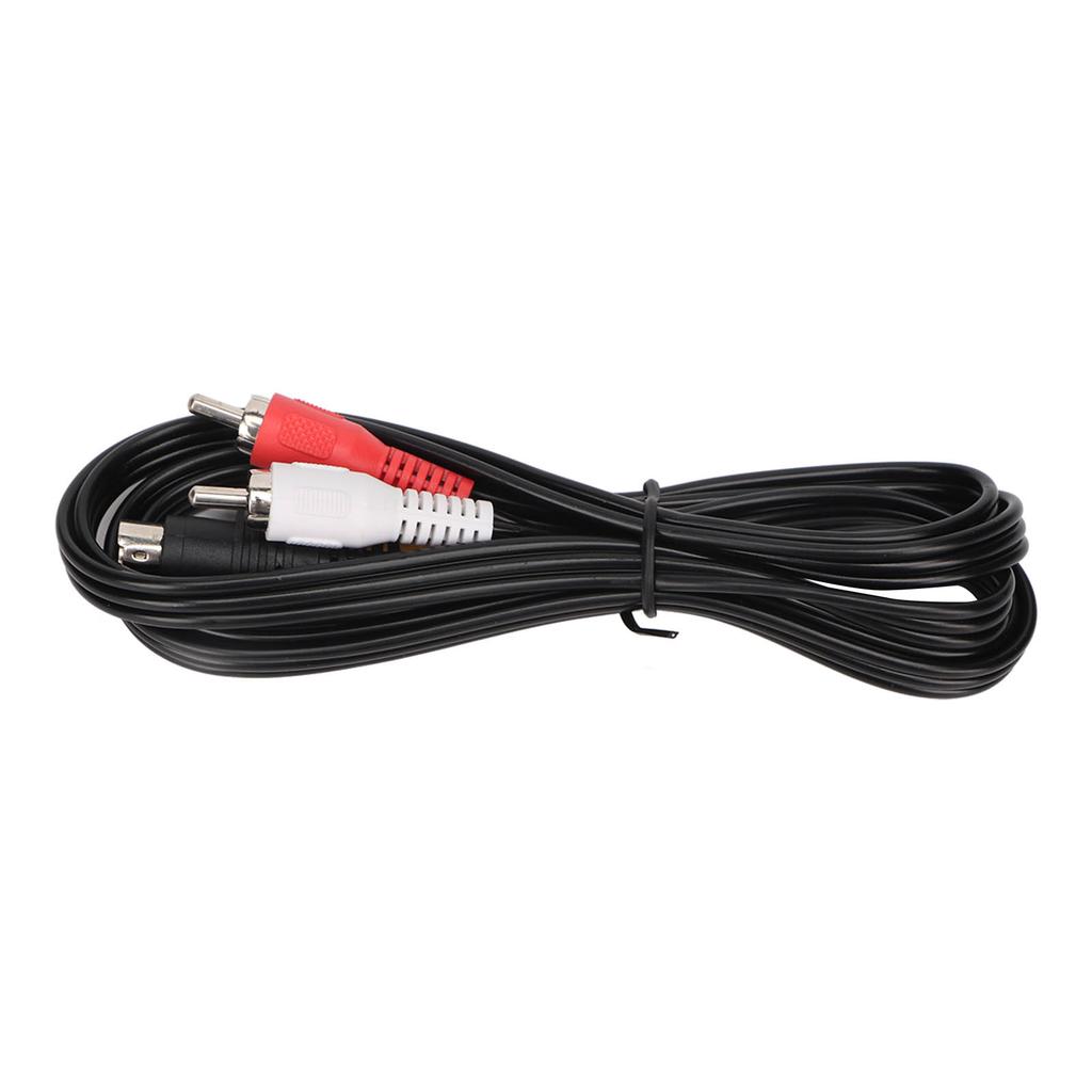 MINI DIN 4PIN To 3RCA Cable Professional 4 Pin Mini Din S Video To 3 RCA Cable for DVD TV HDTV VCR CD Player 4.9ft