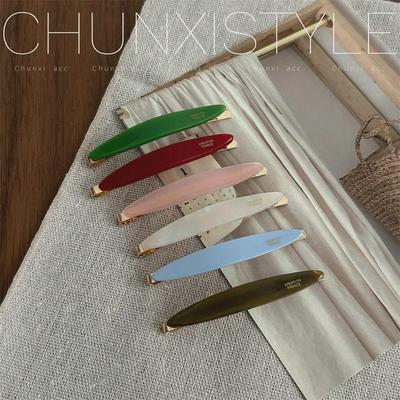 Korean Acetate Side Bangs Hairpin 2024 - Simple Hair Accessory