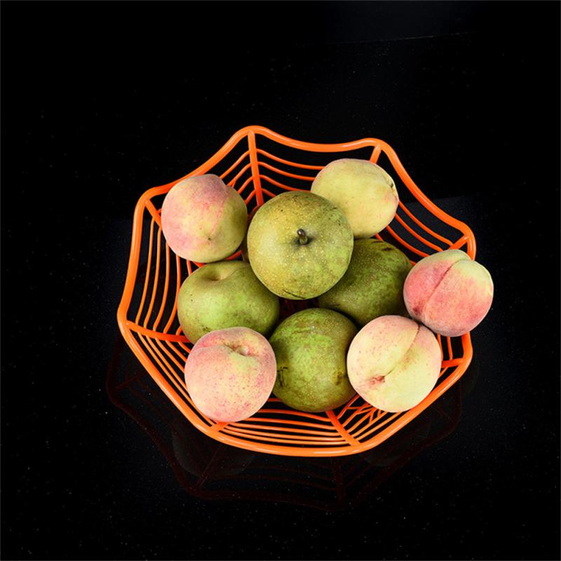 Halloween Candy Basket Halloween Snacks Fruits Bowl Biscuit Packaging Basket Trick or Treat Decoration Halloween Party Supplies