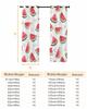 Summer Watermelon Retro Fruit Window Curtain Bedroom Decor Curtain Panel Curtains for Living Room