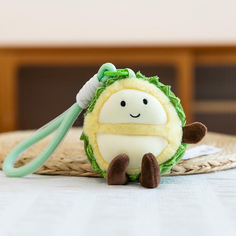 Cuter Coconut Mango Tangerine Fruit Plush Keychain With Soft Pp Cotton For Kids And Gift Enthusiasts