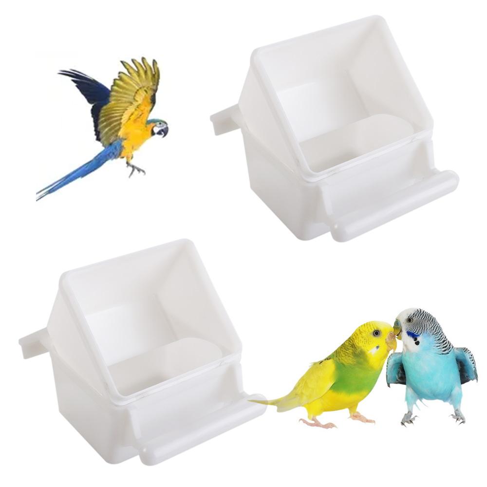 Bird Cage Accessories Bird Feeder Parrot Food Box Bird Cage Food Box Parakeet Water Dispenser