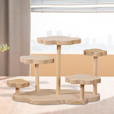 Holzregal, Holzständer für Figur, Parfümmodell, Vitrinenvorrichtungen, Puppensüßigkeiten