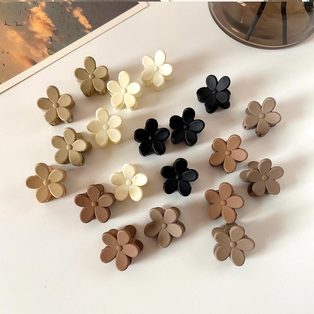 Mini Brown Cross-Border Claw Hair Clip for Bangs & Forehead