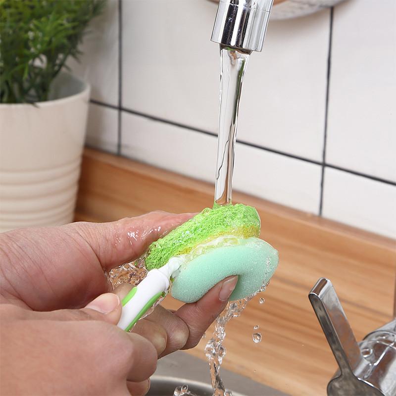 Bottle Brush Sponge For Gentle Cleaning Of Cups And Mugs With Handle Ergonomic