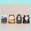 Small Size 8-piece Cat Figure Set Pvc Material 3cm Non-assembled Characters Collection