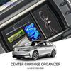 Pro VW ID7 Box na odkládací přihrádku pod loketní opěrku Organizér Podnos Vhodné pro modely ID7 GTX Tourer 2024-2026 Středová konzole dělicí držák