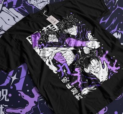 Camiseta de Choso Sangriento Manga Japonesa Jujutsu Kaisen Anime de Terror Regalo Camisa Negra