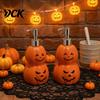 Decorative Bathroom Accessory Halloween Pumpkin Soap Dispenser, Refillable Lotion Liquid Hand Bottle, Vinyl Dispenser Durable Press Type Dispensing